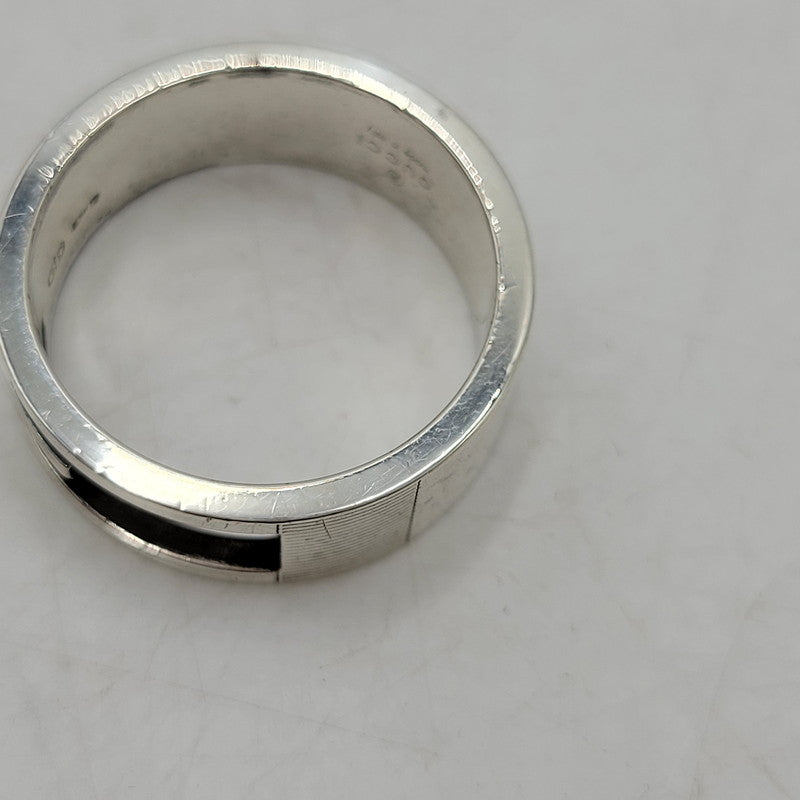 【中古品】【メンズ/レディース】 GUCCI グッチ 925 ブランデッドGリング 指輪 アクセサリー 182-260419-as-21-izu サイズ：21 カラー：シルバー 万代Net店