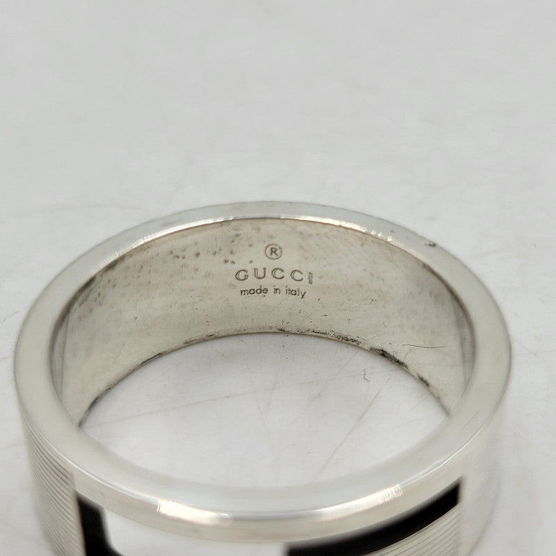 【中古品】【メンズ/レディース】 GUCCI グッチ 925 ブランデッドGリング 指輪 アクセサリー 182-260419-as-21-izu サイズ：21 カラー：シルバー 万代Net店