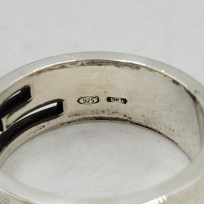 【中古品】【メンズ/レディース】 GUCCI グッチ 925 ブランデッドGリング 指輪 アクセサリー 182-260419-as-21-izu サイズ：21 カラー：シルバー 万代Net店