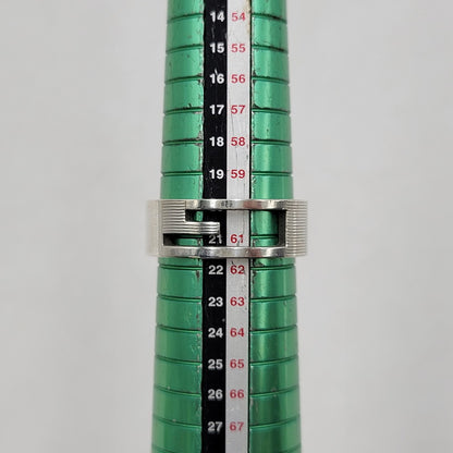 【中古品】【メンズ/レディース】 GUCCI グッチ 925 ブランデッドGリング 指輪 アクセサリー 182-260419-as-21-izu サイズ：21 カラー：シルバー 万代Net店