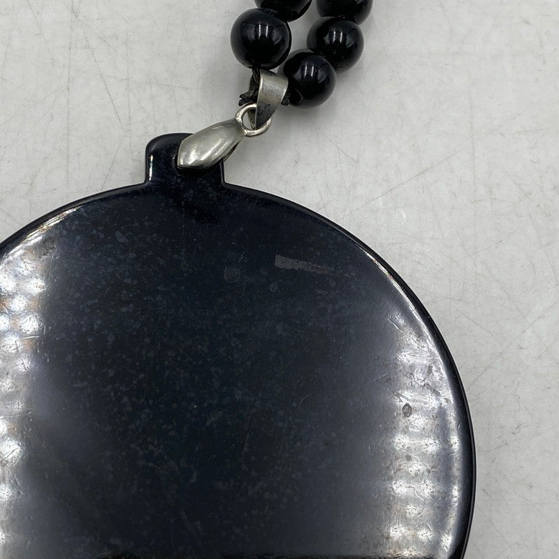 【中古品】【メンズ/レディース】 POLO RALPH LAUREN ポロ・ラルフローレン LO LIFE WOOD NECKLACE ノーライフ ウッド ネックレス アクセサリー 192-260421-cs-11-izu カラー：ブラック 万代Net店