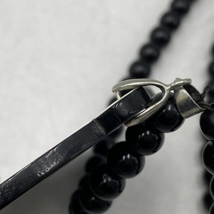 【中古品】【メンズ/レディース】 POLO RALPH LAUREN ポロ・ラルフローレン LO LIFE WOOD NECKLACE ノーライフ ウッド ネックレス アクセサリー 192-260421-cs-11-izu カラー：ブラック 万代Net店