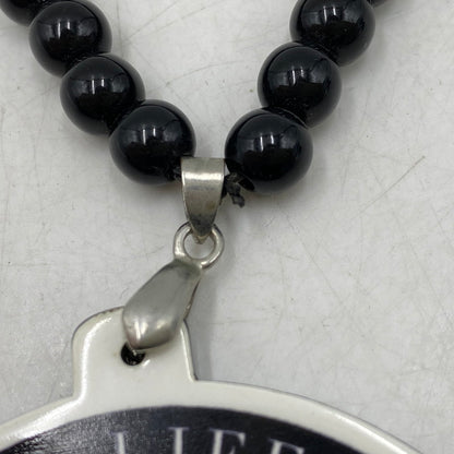 【中古品】【メンズ/レディース】 POLO RALPH LAUREN ポロ・ラルフローレン LO LIFE WOOD NECKLACE ノーライフ ウッド ネックレス アクセサリー 192-260421-cs-11-izu カラー：ブラック 万代Net店