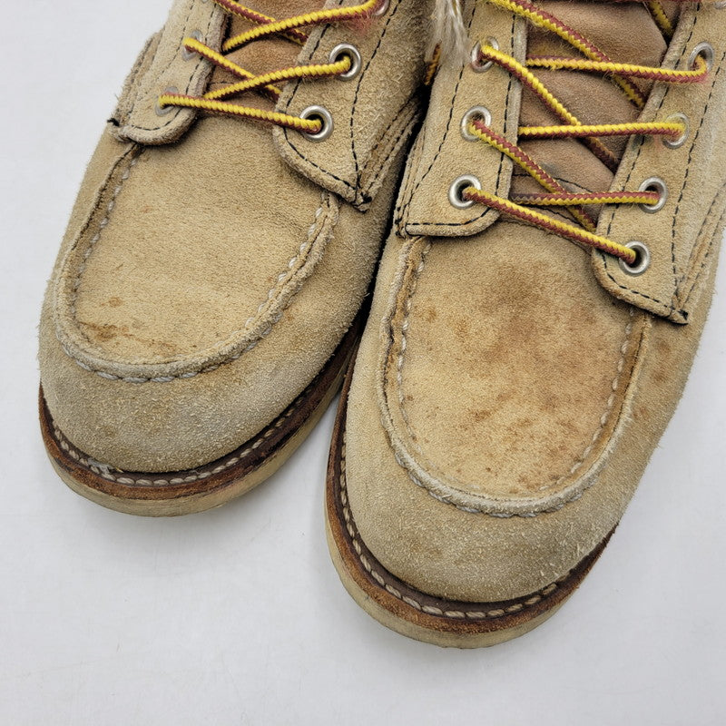 【中古品】【メンズ/レディース】 6INCH CLASSIC MOC TOE BOOTS 8173 6インチ クラシック モックトゥ ブーツ USA製 刺繍羽タグ シューズ 靴 164-260419-as-12-izu サイズ：26cm カラー：ベージュ 万代Net店