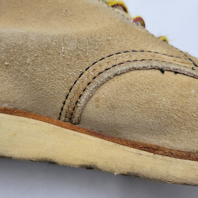 【中古品】【メンズ/レディース】 6INCH CLASSIC MOC TOE BOOTS 8173 6インチ クラシック モックトゥ ブーツ USA製 刺繍羽タグ シューズ 靴 164-260419-as-12-izu サイズ：26cm カラー：ベージュ 万代Net店