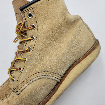 【中古品】【メンズ/レディース】 6INCH CLASSIC MOC TOE BOOTS 8173 6インチ クラシック モックトゥ ブーツ USA製 刺繍羽タグ シューズ 靴 164-260419-as-12-izu サイズ：26cm カラー：ベージュ 万代Net店