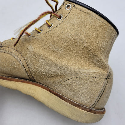 【中古品】【メンズ/レディース】 6INCH CLASSIC MOC TOE BOOTS 8173 6インチ クラシック モックトゥ ブーツ USA製 刺繍羽タグ シューズ 靴 164-260419-as-12-izu サイズ：26cm カラー：ベージュ 万代Net店