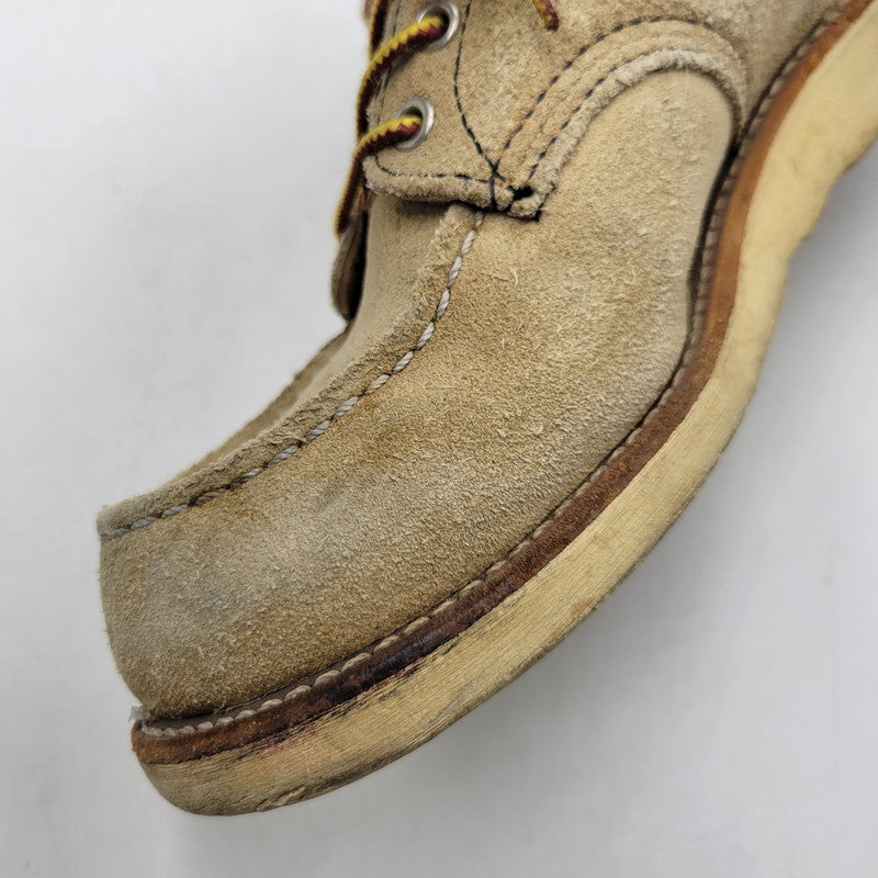 【中古品】【メンズ/レディース】 6INCH CLASSIC MOC TOE BOOTS 8173 6インチ クラシック モックトゥ ブーツ USA製 刺繍羽タグ シューズ 靴 164-260419-as-12-izu サイズ：26cm カラー：ベージュ 万代Net店