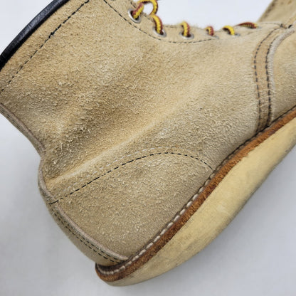 【中古品】【メンズ/レディース】 6INCH CLASSIC MOC TOE BOOTS 8173 6インチ クラシック モックトゥ ブーツ USA製 刺繍羽タグ シューズ 靴 164-260419-as-12-izu サイズ：26cm カラー：ベージュ 万代Net店