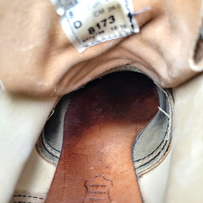 【中古品】【メンズ/レディース】 6INCH CLASSIC MOC TOE BOOTS 8173 6インチ クラシック モックトゥ ブーツ USA製 刺繍羽タグ シューズ 靴 164-260419-as-12-izu サイズ：26cm カラー：ベージュ 万代Net店