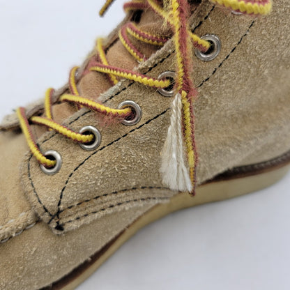 【中古品】【メンズ/レディース】 6INCH CLASSIC MOC TOE BOOTS 8173 6インチ クラシック モックトゥ ブーツ USA製 刺繍羽タグ シューズ 靴 164-260419-as-12-izu サイズ：26cm カラー：ベージュ 万代Net店