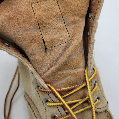 【中古品】【メンズ/レディース】 6INCH CLASSIC MOC TOE BOOTS 8173 6インチ クラシック モックトゥ ブーツ USA製 刺繍羽タグ シューズ 靴 164-260419-as-12-izu サイズ：26cm カラー：ベージュ 万代Net店