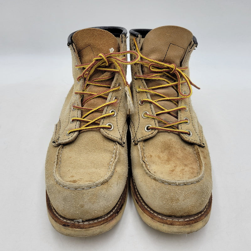 【中古品】【メンズ/レディース】 6INCH CLASSIC MOC TOE BOOTS 8173 6インチ クラシック モックトゥ ブーツ USA製 刺繍羽タグ シューズ 靴 164-260419-as-12-izu サイズ：26cm カラー：ベージュ 万代Net店