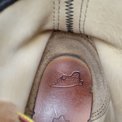 【中古品】【メンズ/レディース】 6INCH CLASSIC MOC TOE BOOTS 8173 6インチ クラシック モックトゥ ブーツ USA製 刺繍羽タグ シューズ 靴 164-260419-as-12-izu サイズ：26cm カラー：ベージュ 万代Net店