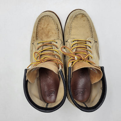 【中古品】【メンズ/レディース】 6INCH CLASSIC MOC TOE BOOTS 8173 6インチ クラシック モックトゥ ブーツ USA製 刺繍羽タグ シューズ 靴 164-260419-as-12-izu サイズ：26cm カラー：ベージュ 万代Net店