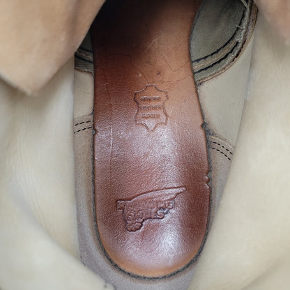 【中古品】【メンズ/レディース】 6INCH CLASSIC MOC TOE BOOTS 8173 6インチ クラシック モックトゥ ブーツ USA製 刺繍羽タグ シューズ 靴 164-260419-as-12-izu サイズ：26cm カラー：ベージュ 万代Net店