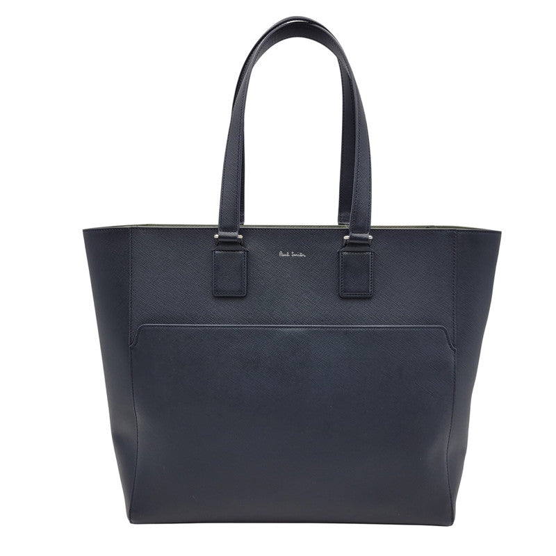 【中古品】【メンズ/レディース】 Paul Smith ポール・スミス シグネチャーストライププラー トートバッグ カバン 鞄 188-260419-as-09-izu カラー：ネイビー 万代Net店