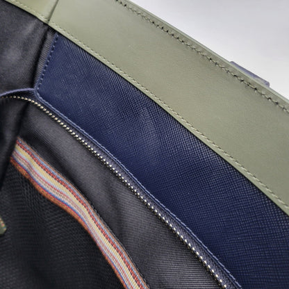 【中古品】【メンズ/レディース】 Paul Smith ポール・スミス シグネチャーストライププラー トートバッグ カバン 鞄 188-260419-as-09-izu カラー：ネイビー 万代Net店