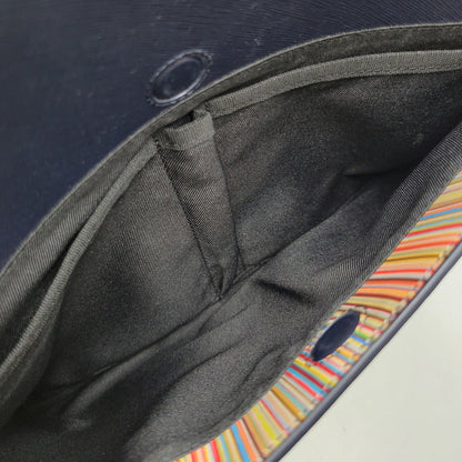 【中古品】【メンズ/レディース】 Paul Smith ポール・スミス シグネチャーストライププラー トートバッグ カバン 鞄 188-260419-as-09-izu カラー：ネイビー 万代Net店