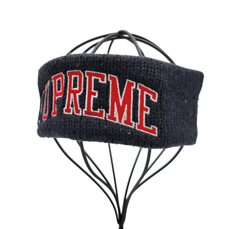 【中古品】【メンズ/レディース】 Supreme シュプリーム × NEW ERA ニューエラ SEQUIN ARC LOGO HEADBAND スパンコール アーチロゴ ヘッドバンド ヘアバンド 185-260419-as-04-izu サイズ：F カラー：ネイビー 万代Net店