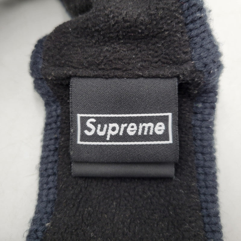 【中古品】【メンズ/レディース】 Supreme シュプリーム × NEW ERA ニューエラ SEQUIN ARC LOGO HEADBAND スパンコール アーチロゴ ヘッドバンド ヘアバンド 185-260419-as-04-izu サイズ：F カラー：ネイビー 万代Net店