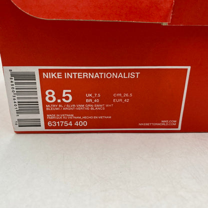 【中古品】【メンズ】 NIKE ナイキ INTERNATIONALIST 631754-400 インターナショナリスト スニーカー シューズ 靴 160-260420-as-31-izu サイズ：26.5cm カラー：MLTRY BL/SLVR-VNM GRN-SMMT WHT 万代Net店