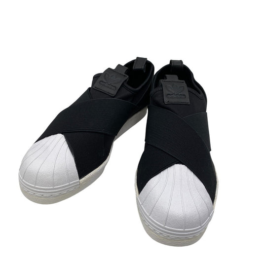【中古品】【レディース】 adidas アディダス SUPERSTAR SLIP-ON BZ0112 スーパースター スリッポン スニーカー シューズ 靴 166-260420-as-27-izu サイズ：23cm カラー：ブラック 万代Net店