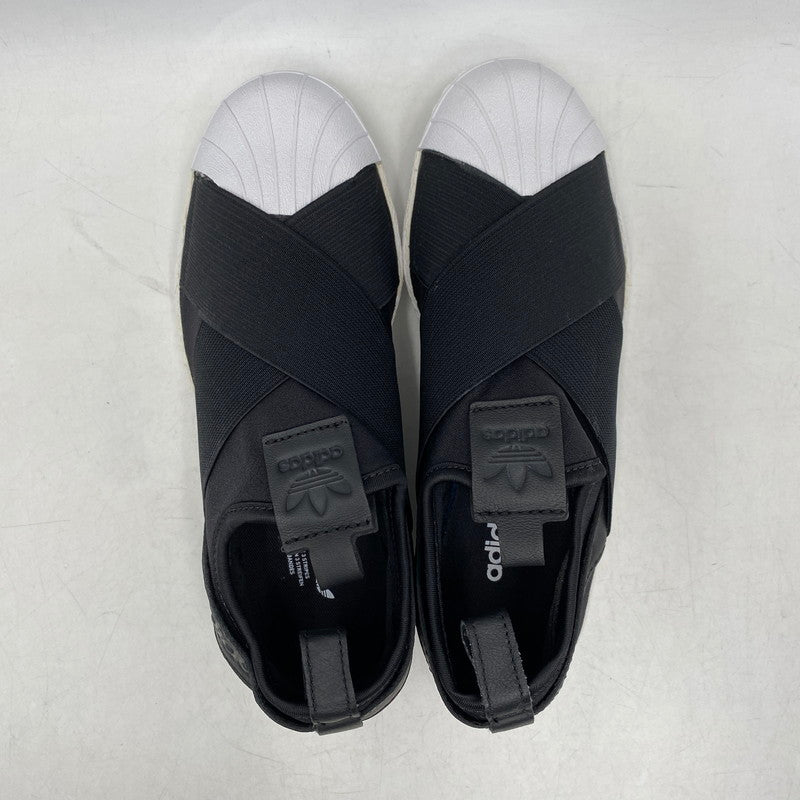 【中古品】【レディース】 SUPERSTAR SLIP-ON BZ0112 スーパースター スリッポン スニーカー シューズ 靴 166-260420-as-27-izu サイズ：23cm カラー：ブラック 万代Net店