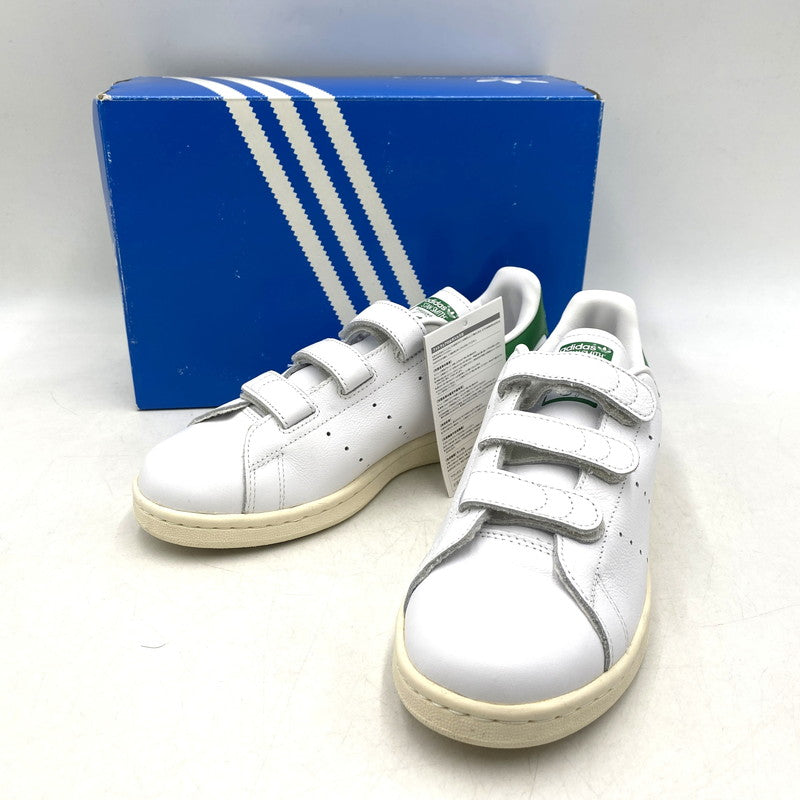 【中古品】【レディース】 STAN SMITH CF TF AQ5357 スタン スミス CF TF スニーカー シューズ 靴 166-260420-as-28-izu サイズ：23.5cm カラー：ホワイト×グリーン 万代Net店
