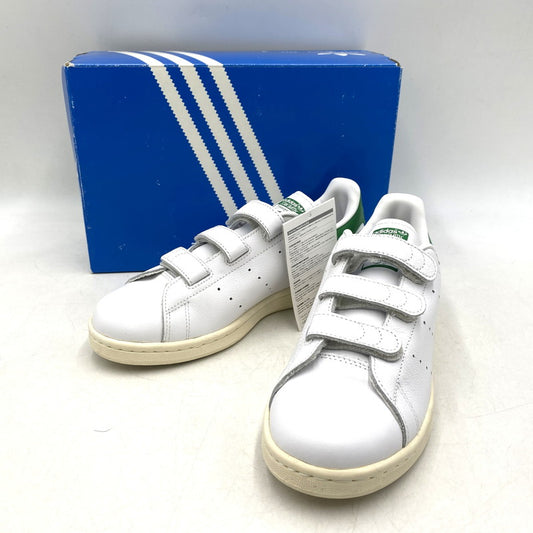 【中古品】【レディース】 adidas アディダス STAN SMITH CF TF AQ5357 スタン スミス CF TF スニーカー シューズ 靴 166-260420-as-28-izu サイズ：23.5cm カラー：ホワイト×グリーン 万代Net店