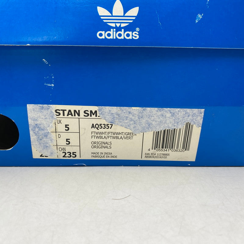 【中古品】【レディース】 STAN SMITH CF TF AQ5357 スタン スミス CF TF スニーカー シューズ 靴 166-260420-as-28-izu サイズ：23.5cm カラー：ホワイト×グリーン 万代Net店