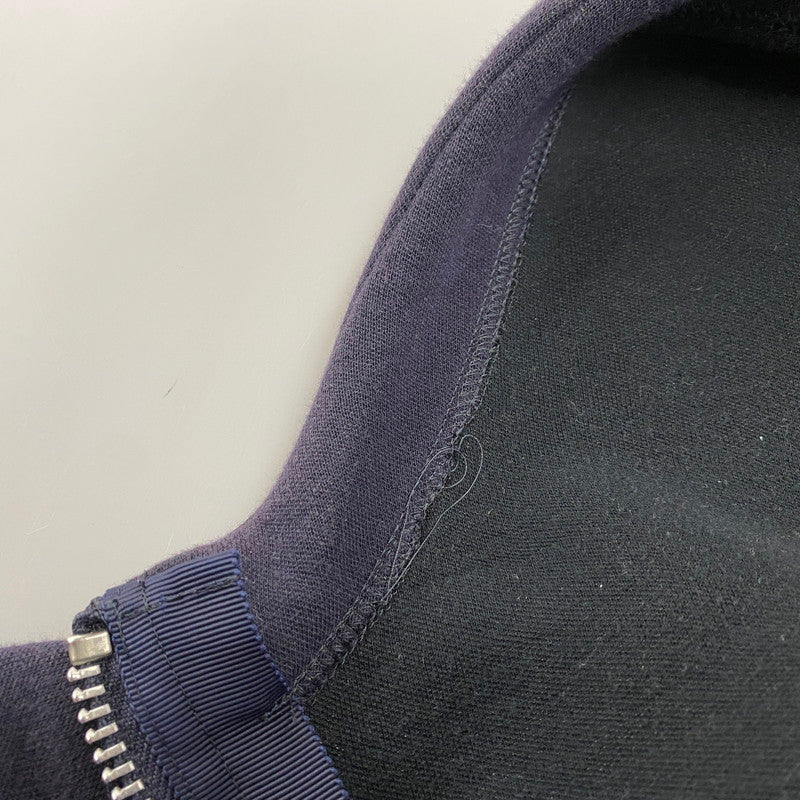 【現状渡し品】【メンズ】 SACAI サカイ 19-04780 19AW SPONGY SWEAT HOODIE スポンジ― スウェット フーディー トップス 長袖 140-260419-cs-04-izu サイズ：1 カラー：ネイビー×オリーブ 万代Net店