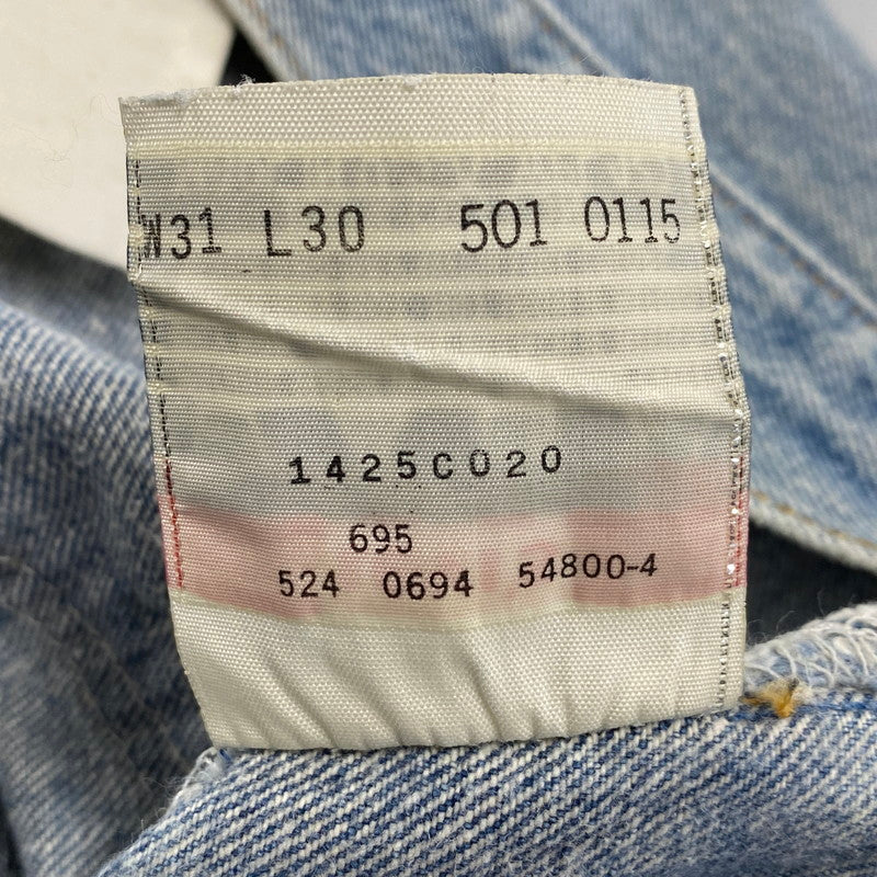 【現状渡し品】【メンズ】 Levi's リーバイス 501-0115 刻印524 USA製 94年製 90S DENIM PANTS デニム パンツ ボトムス ズボン 157-260419-cs-05-izu サイズ：W31 L30 カラー：インディゴ 万代Net店