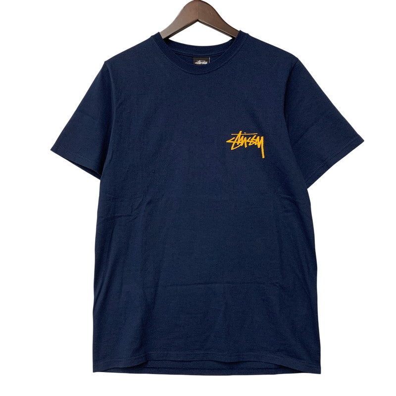 【中古品】【メンズ】 STUSSY ステューシー LANDIN TEE Tシャツ 半袖 トップス 142-260420-as-23-izu サイズ：S カラー：ネイビー 万代Net店