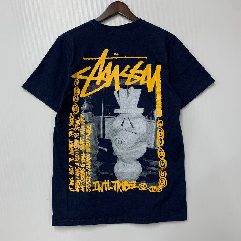【中古品】【メンズ】 STUSSY ステューシー LANDIN TEE Tシャツ 半袖 トップス 142-260420-as-23-izu サイズ：S カラー：ネイビー 万代Net店