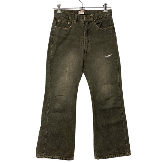【中古品】【メンズ】 BADWAY バッドウェイ VINTAGE FLARE COLOR DENIM AZR-BW-0001-032 ヴィンテージ フレア カラー デニムパンツ ジーンズ 153-260420-as-16-izu サイズ：M カラー：ブラック系 万代Net店