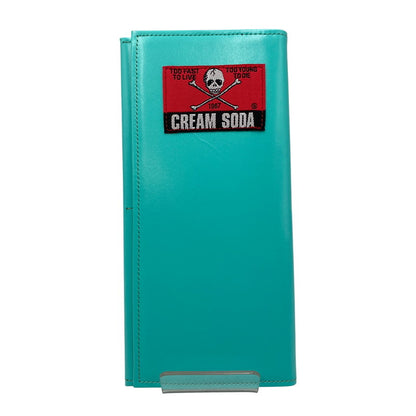 【中古美品】【メンズ】 CREAM SODA クリームソーダ LONG WALLET ロング ウォレット 長財布 200-260421-cs-08-izu カラー：ライトブルー 万代Net店