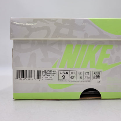 【中古品】【メンズ】 NIKE ナイキ AIR JORDAN 1 RETRO HIGH OG 555088-702 エア ジョーダン 1 レトロ ハイ OG スニーカー シューズ 靴 160-260419-as-19-izu サイズ：27cm カラー：VOLT/BLACK-SAIL 万代Net店