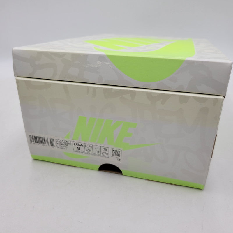 【中古品】【メンズ】 NIKE ナイキ AIR JORDAN 1 RETRO HIGH OG 555088-702 エア ジョーダン 1 レトロ ハイ OG スニーカー シューズ 靴 160-260419-as-19-izu サイズ：27cm カラー：VOLT/BLACK-SAIL 万代Net店