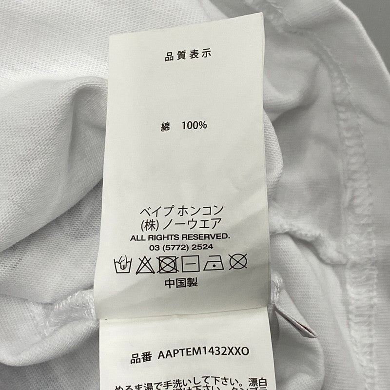 【中古品】【メンズ】 AAPE BY A BATHING APE エーエイプ バイ ア ベイシング エイプ AAPTEM1432XXO AAPE THEME MAIN TEE エーエイプ テーマ メイン Tシャツ トップス 半袖 142-260423-ya-09-izu サイズ：S カラー：WHITE 万代Net店