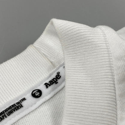 【中古品】【メンズ】 AAPE BY A BATHING APE エーエイプ バイ ア ベイシング エイプ AAPTEM1432XXO AAPE THEME MAIN TEE エーエイプ テーマ メイン Tシャツ トップス 半袖 142-260423-ya-09-izu サイズ：S カラー：WHITE 万代Net店