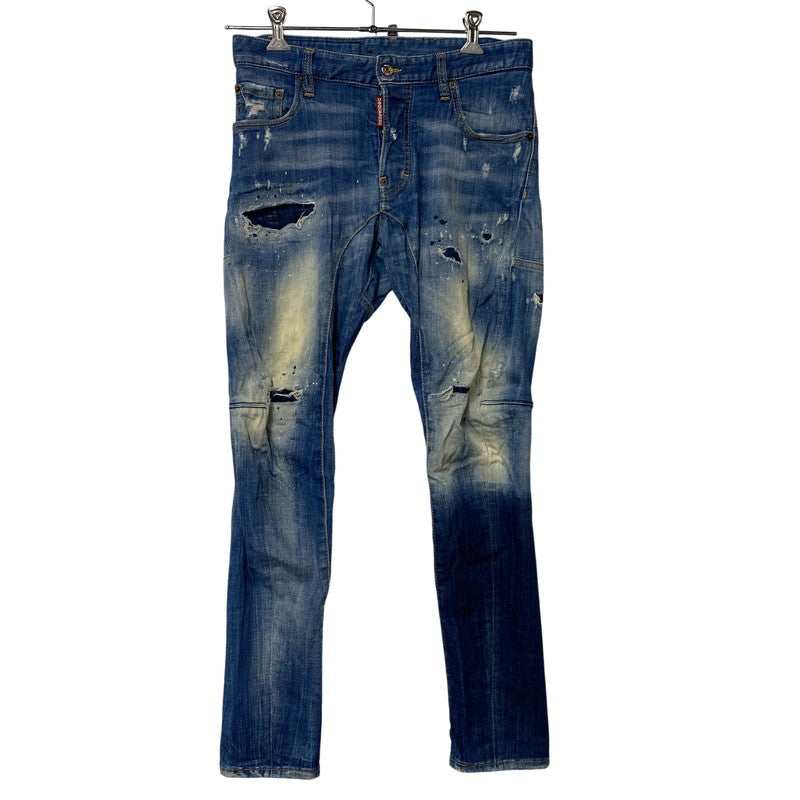 【中古品】【メンズ】 DSQUARED2 ディースクエアード TIDY BIKER JEANS S74LB0516 タイディ バイカー ジーンズ パンツ ボトムス 152-260420-as-14-izu サイズ：44 カラー：インディゴ 万代Net店
