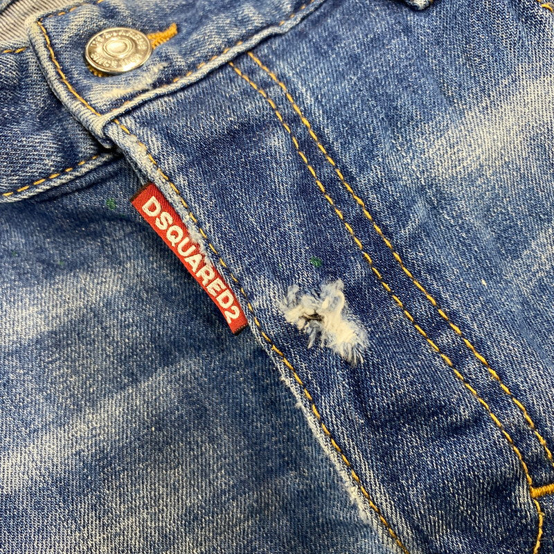 【中古品】【メンズ】 DSQUARED2 ディースクエアード TIDY BIKER JEANS S74LB0516 タイディ バイカー ジーンズ パンツ ボトムス 152-260420-as-14-izu サイズ：44 カラー：インディゴ 万代Net店