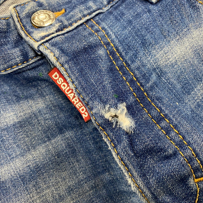 【中古品】【メンズ】 DSQUARED2 ディースクエアード TIDY BIKER JEANS S74LB0516 タイディ バイカー ジーンズ パンツ ボトムス 152-260420-as-14-izu サイズ：44 カラー：インディゴ 万代Net店
