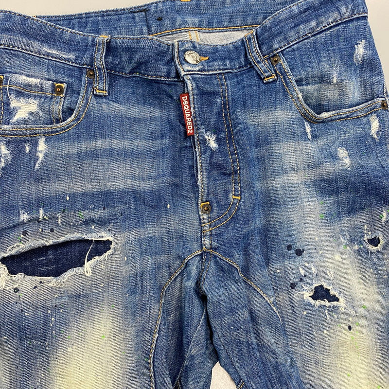 【中古品】【メンズ】 DSQUARED2 ディースクエアード TIDY BIKER JEANS S74LB0516 タイディ バイカー ジーンズ パンツ ボトムス 152-260420-as-14-izu サイズ：44 カラー：インディゴ 万代Net店