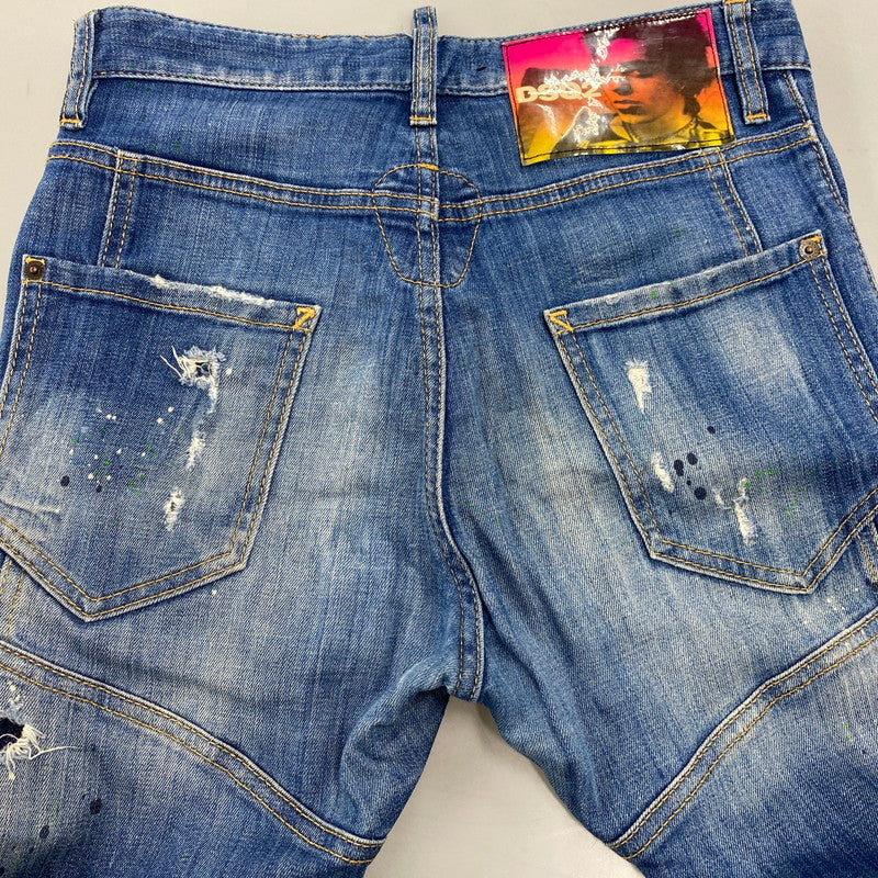 【中古品】【メンズ】 DSQUARED2 ディースクエアード TIDY BIKER JEANS S74LB0516 タイディ バイカー ジーンズ パンツ ボトムス 152-260420-as-14-izu サイズ：44 カラー：インディゴ 万代Net店