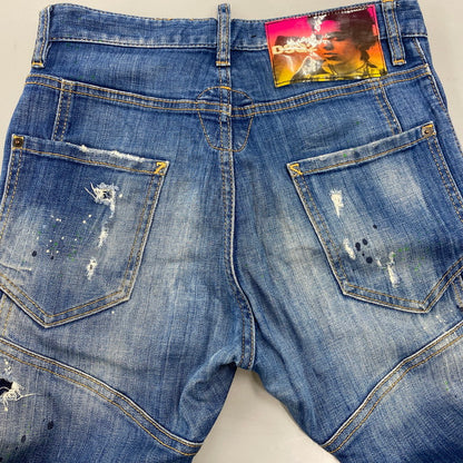 【中古品】【メンズ】 DSQUARED2 ディースクエアード TIDY BIKER JEANS S74LB0516 タイディ バイカー ジーンズ パンツ ボトムス 152-260420-as-14-izu サイズ：44 カラー：インディゴ 万代Net店