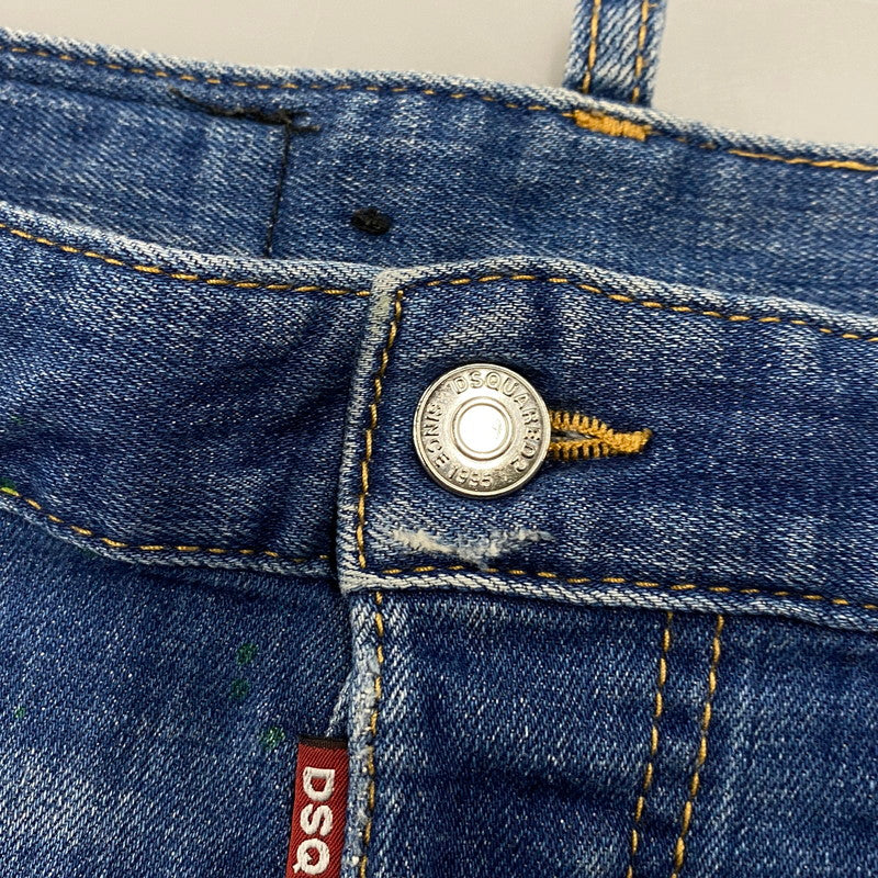 【中古品】【メンズ】 DSQUARED2 ディースクエアード TIDY BIKER JEANS S74LB0516 タイディ バイカー ジーンズ パンツ ボトムス 152-260420-as-14-izu サイズ：44 カラー：インディゴ 万代Net店