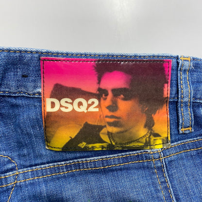 【中古品】【メンズ】 DSQUARED2 ディースクエアード TIDY BIKER JEANS S74LB0516 タイディ バイカー ジーンズ パンツ ボトムス 152-260420-as-14-izu サイズ：44 カラー：インディゴ 万代Net店