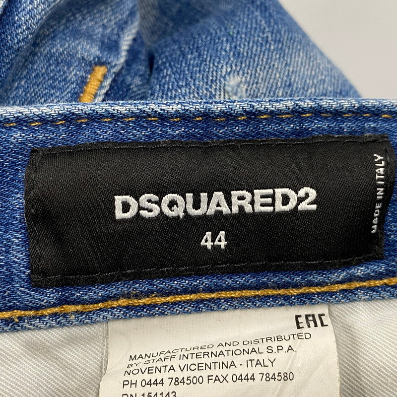 【中古品】【メンズ】 DSQUARED2 ディースクエアード TIDY BIKER JEANS S74LB0516 タイディ バイカー ジーンズ パンツ ボトムス 152-260420-as-14-izu サイズ：44 カラー：インディゴ 万代Net店